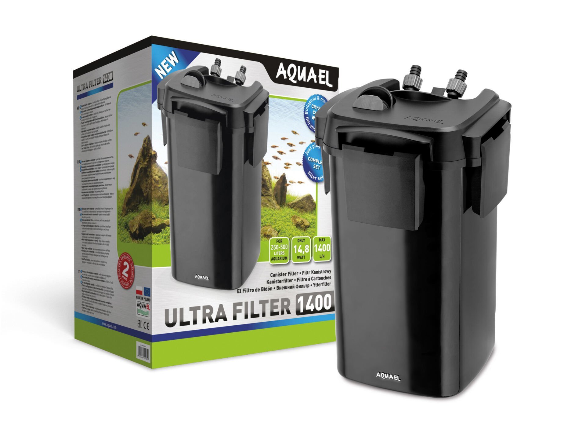 Aquael Ultra Filter 1400 Dış Filtre 14,8W 1400L/S