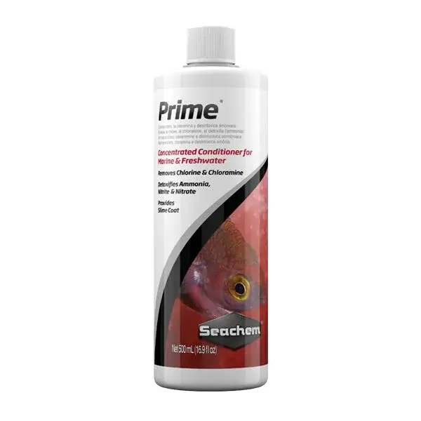 Seachem Prime 500 ml Su Düzenleyici – Klor, Kloramin ve Amonyak Giderici