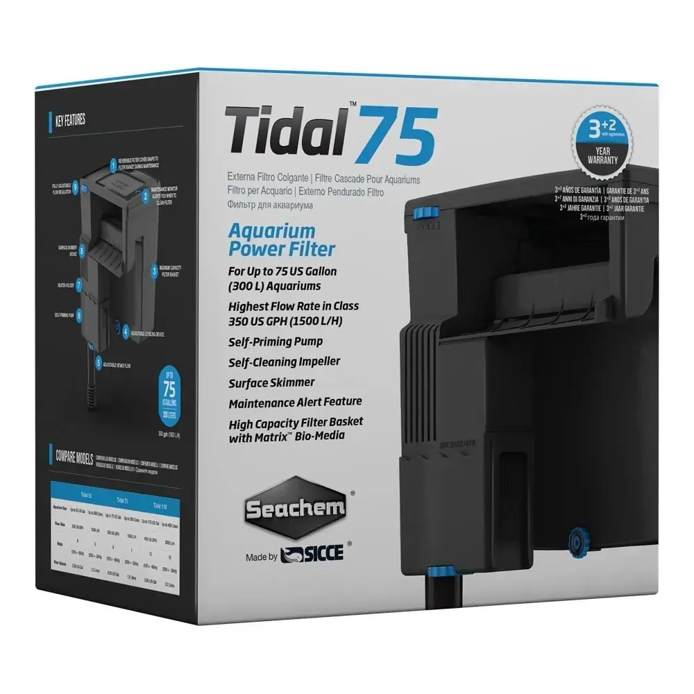SEACHEM Tidal 75 Şelale Askı Filtre 1500 l/h