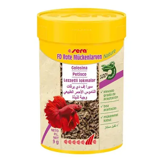 Sera FD Bloodworms Nature Kan Kurdu 100ml/ 9gr