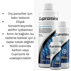 SEACHEM Cupramine 50 ml Dış Parazit Dış Parazit İlacı
