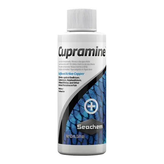Seachem Cupramine 100 ml Dış Parazit İlacı